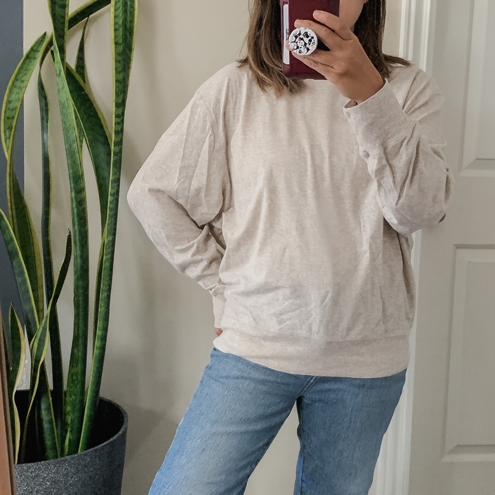 Vince Oatmeal Crewneck Pullover